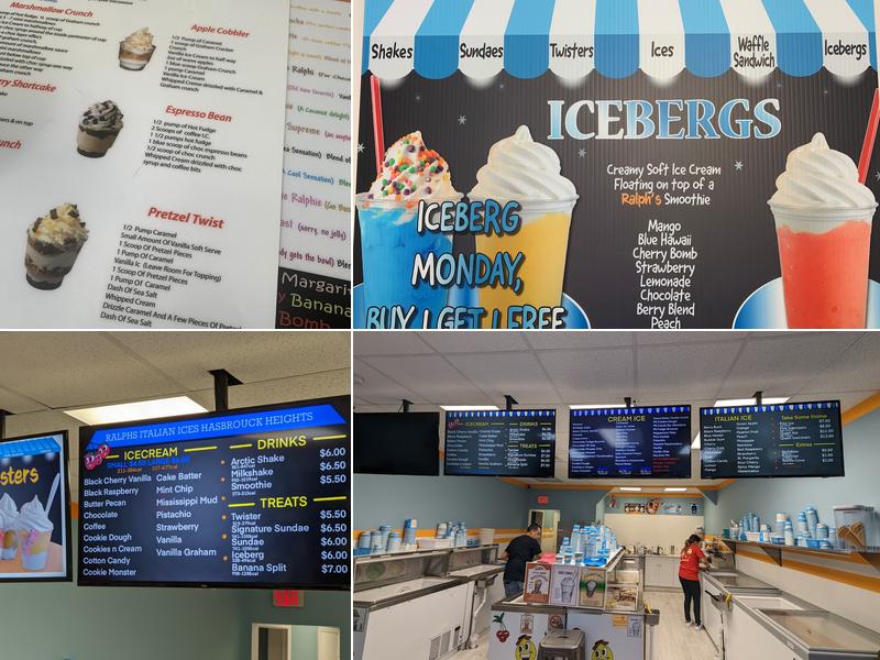 Ralph's Famous Italian Ices & ice cream Menu