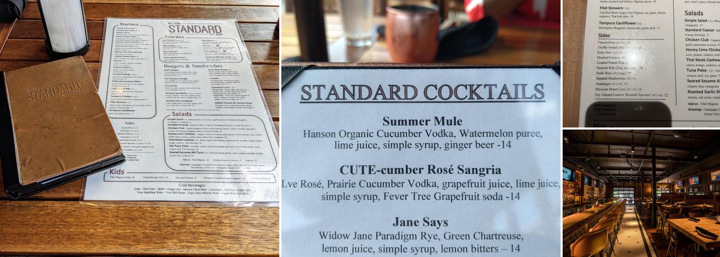 Millburn Standard Menu