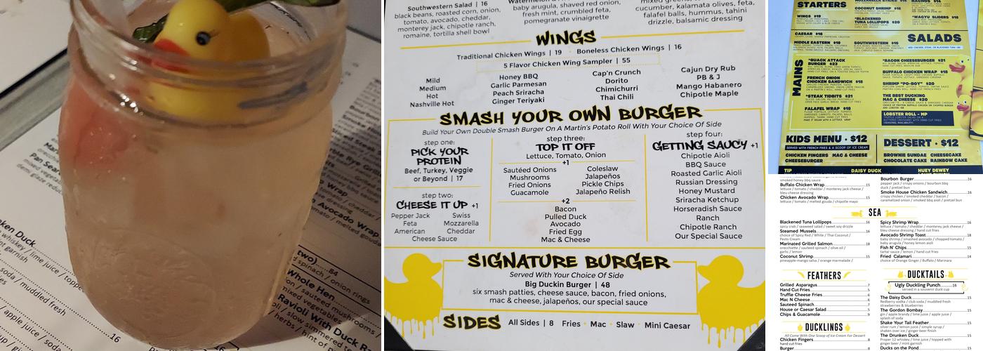 Ugly Duckling - Long Beach Menu