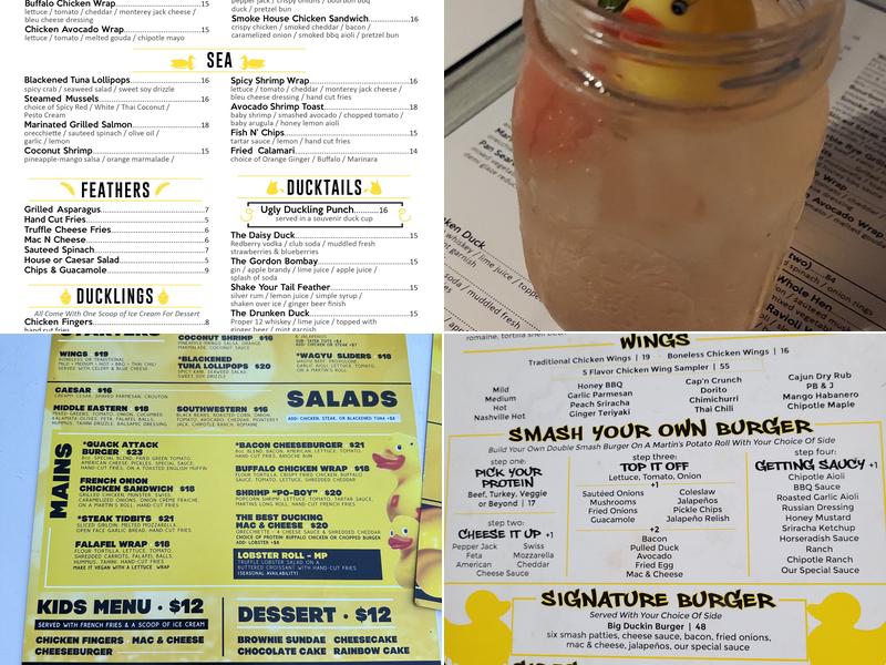 Ugly Duckling - Long Beach Menu