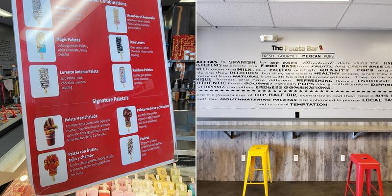 The Paleta Bar Las Cruces Menu