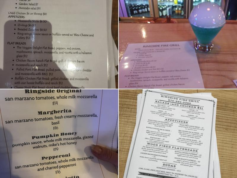 Ringside Fire Grill Menu