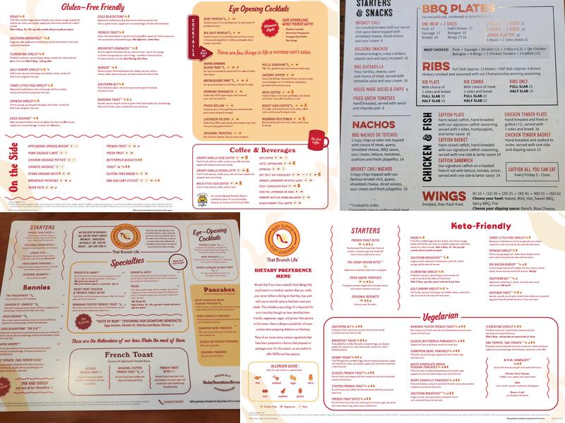 Ruby Sunshine Menu