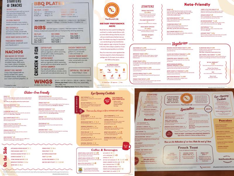 Ruby Sunshine Menu