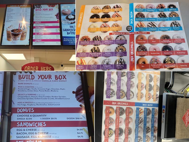 Duck Donuts Menu