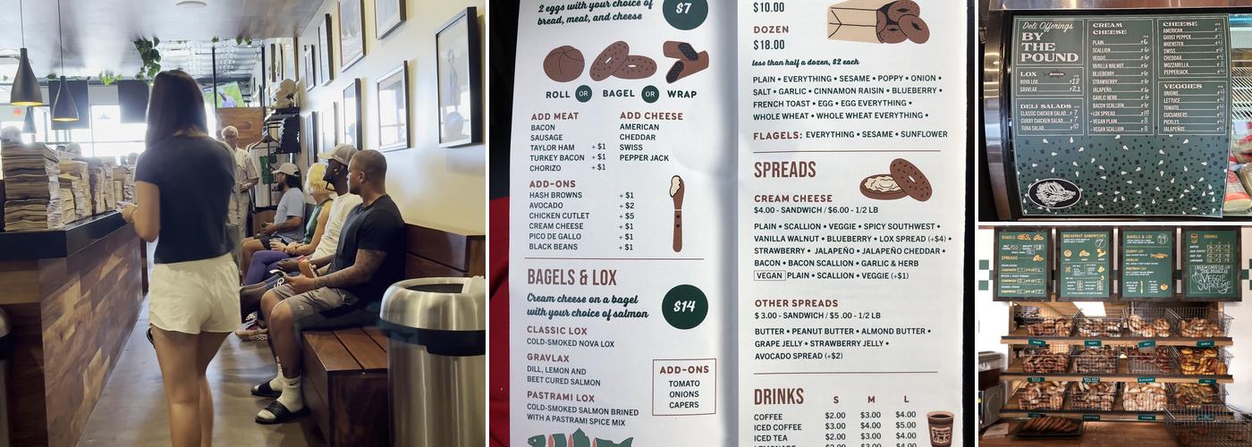 Shug's Bagels Menu