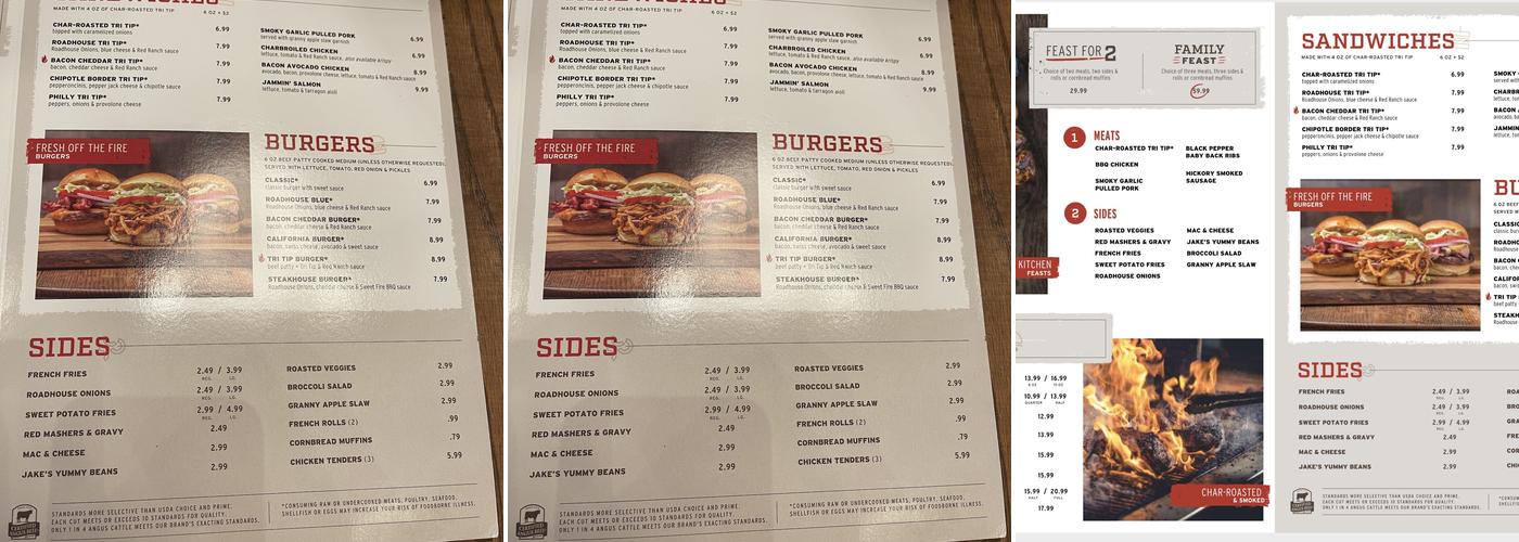 Tri Tip Grill Menu