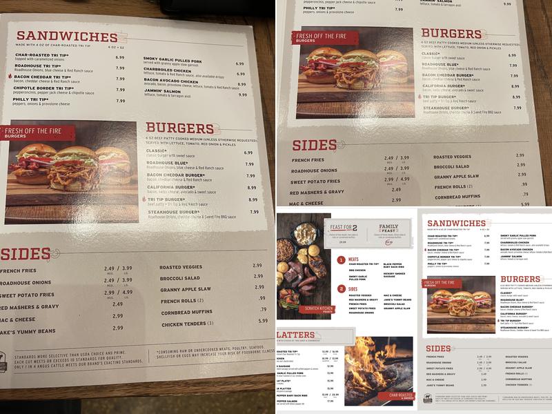 Tri Tip Grill Menu