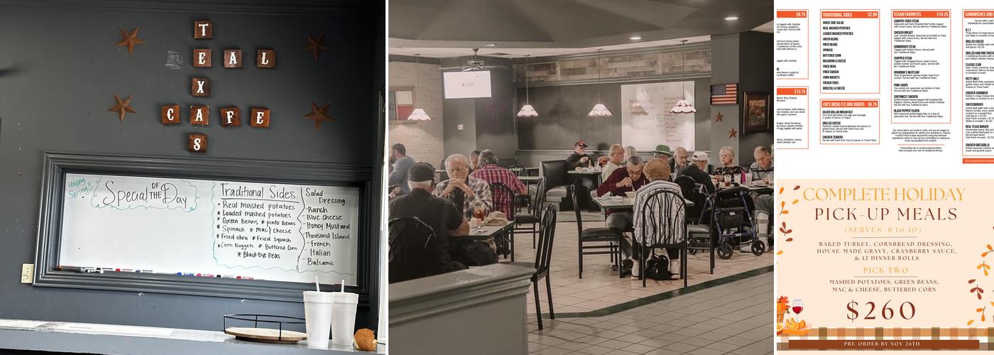 Real Texas Cafe Menu