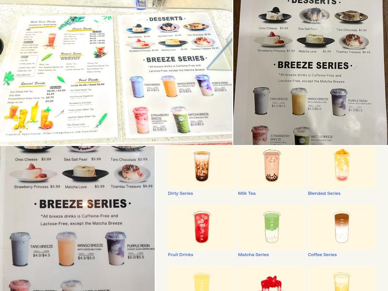 Feng Cha-North Fort Worth Menu