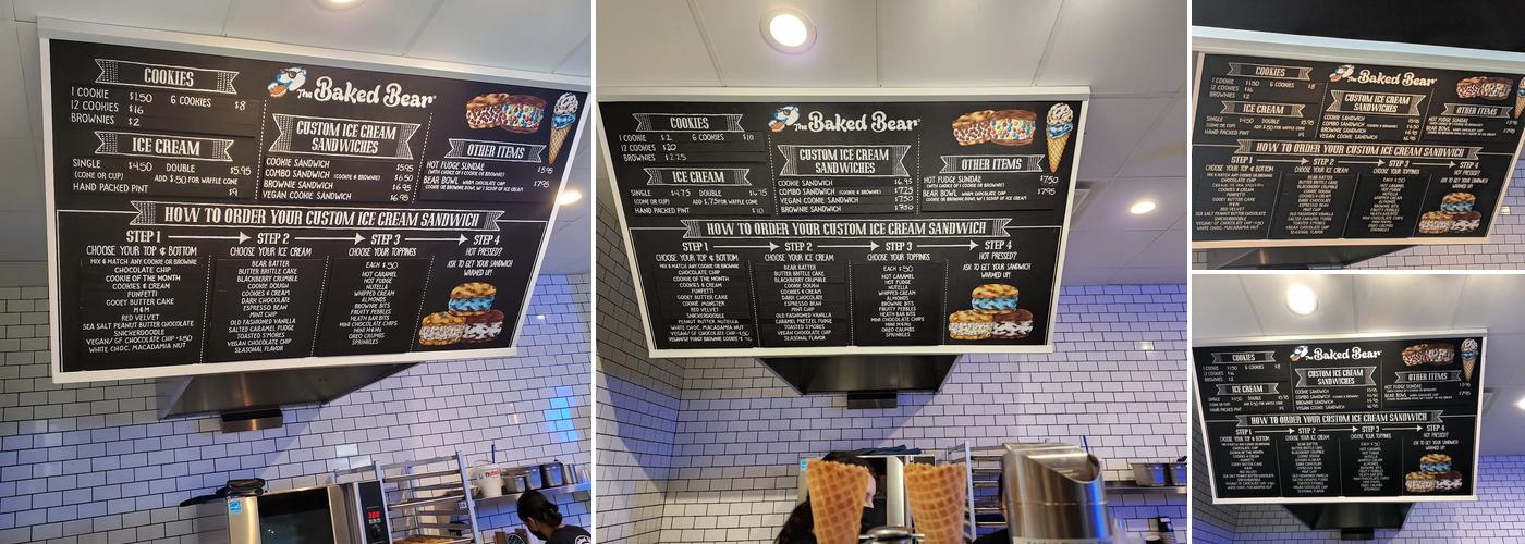 The Baked Bear Menu