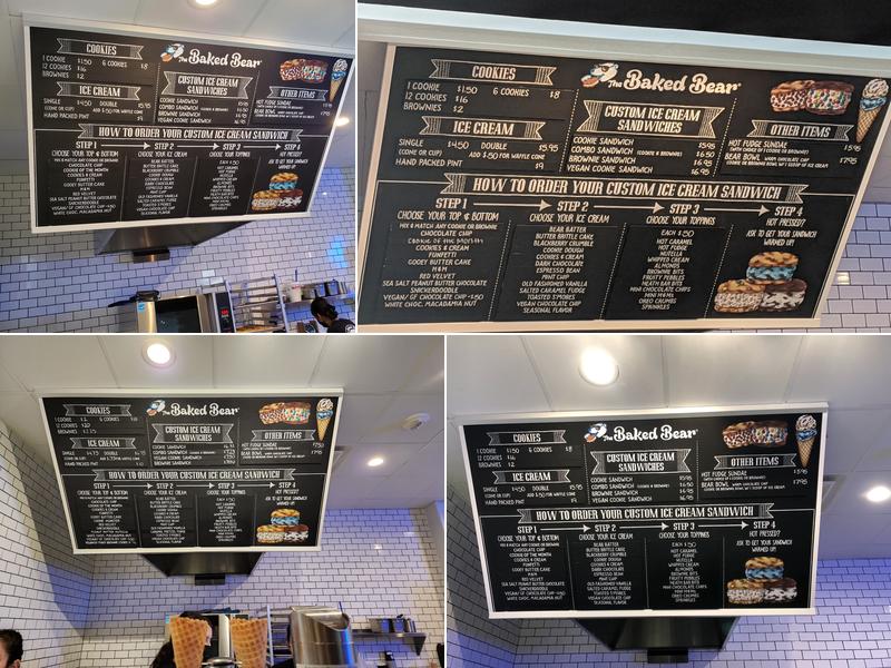 The Baked Bear Menu