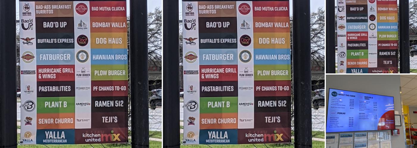 Kitchen United Mix Menu