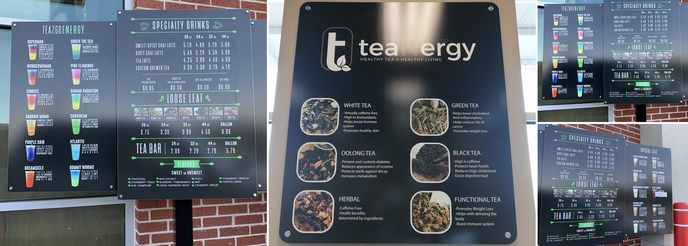 Tea2go TeaN'ergy Kyle Menu