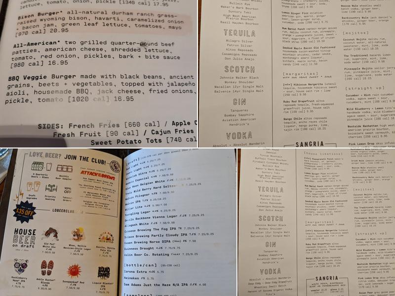 Lazy Dog Restaurant & Bar Menu