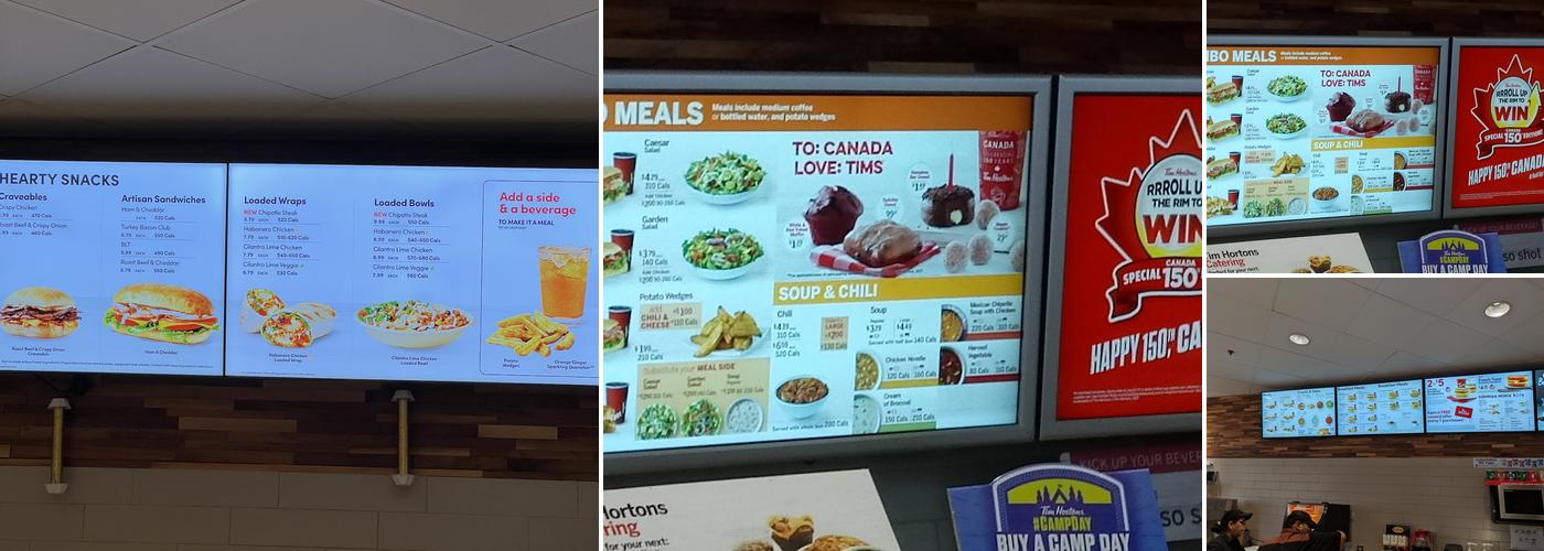 Tim Hortons Menu