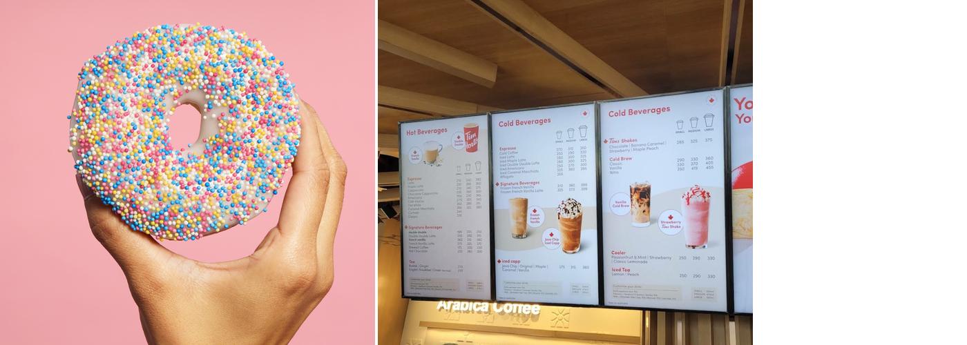 Tim Hortons Menu