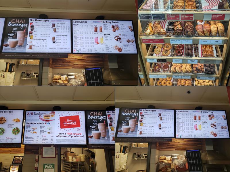 Tim Hortons Menu
