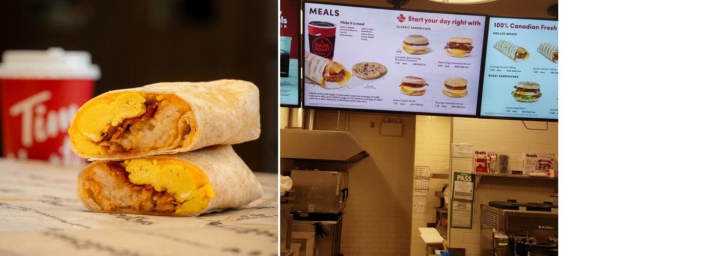 Tim Hortons Menu