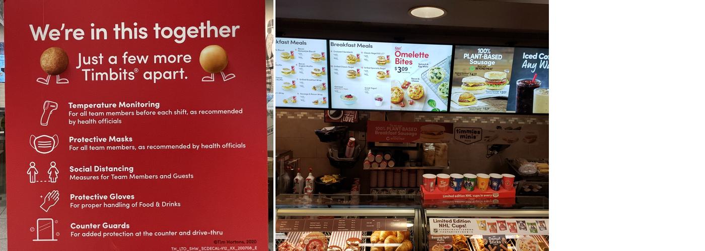 Tim Hortons Menu