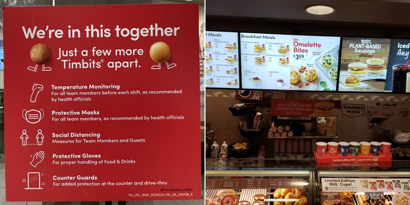 Tim Hortons Menu