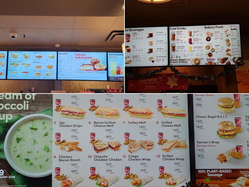 Tim Hortons Menu