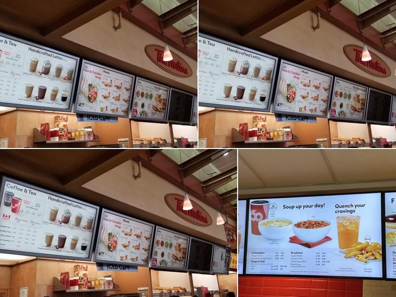 Tim Hortons Menu
