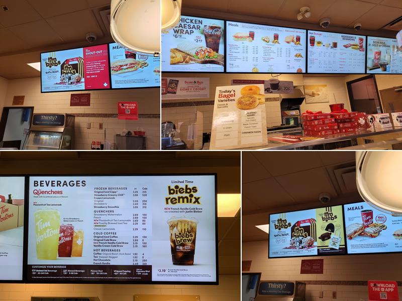 Tim Hortons Menu