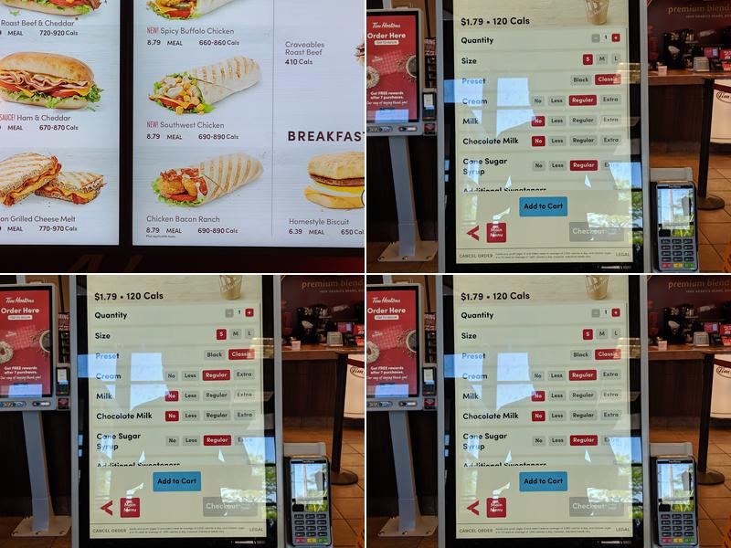 Tim Hortons Menu