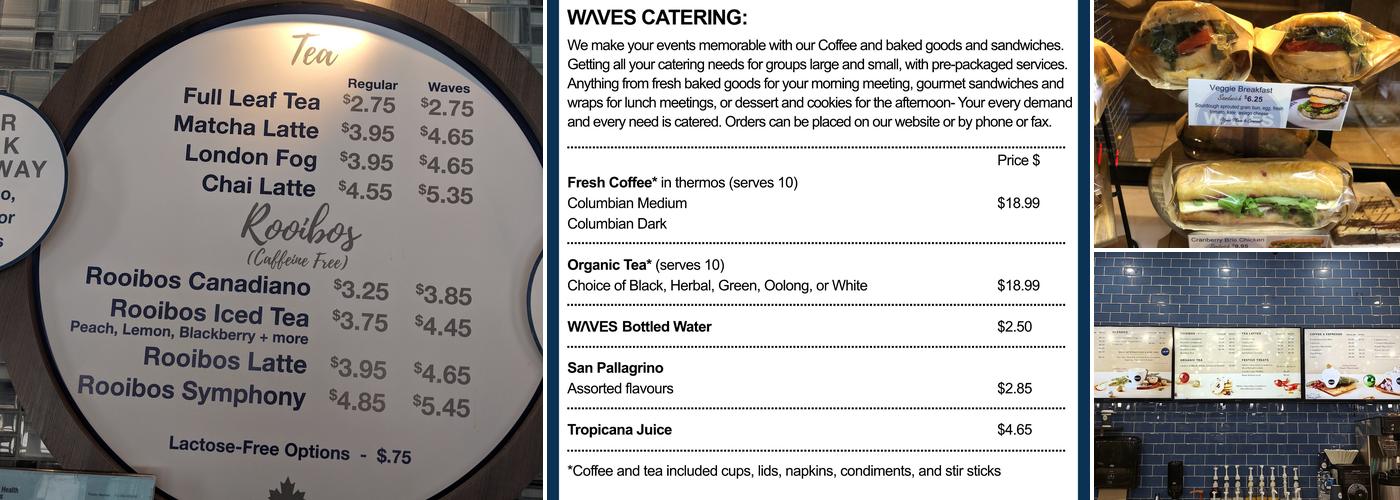 Waves Coffee House - 8th and 8th Menu