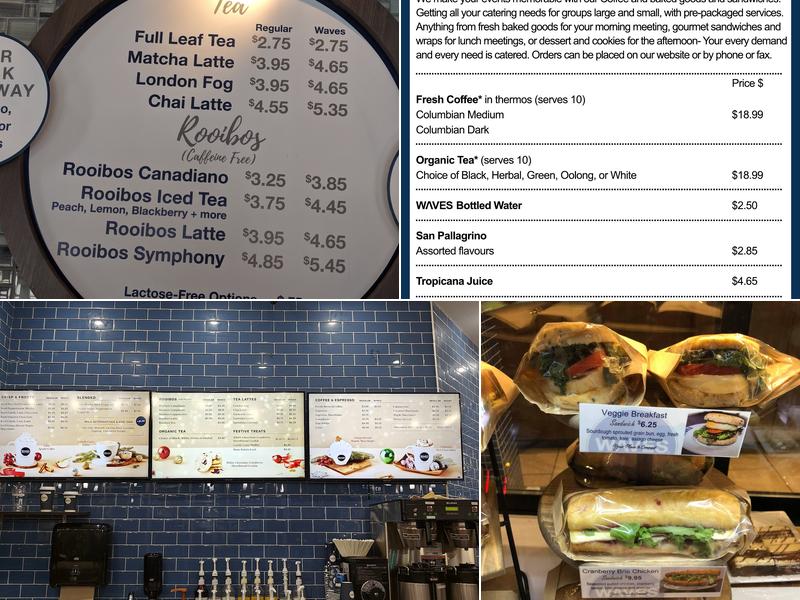 Waves Coffee House - 8th and 8th Menu