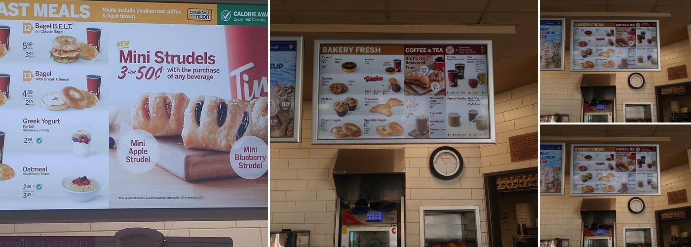 Tim Hortons Menu