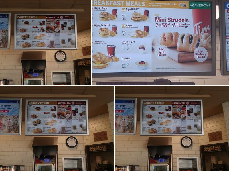 Tim Hortons Menu