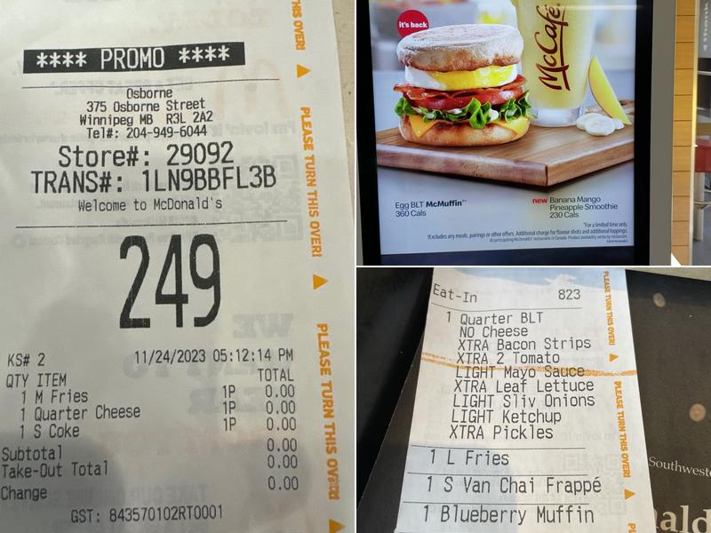 McDonald's Menu