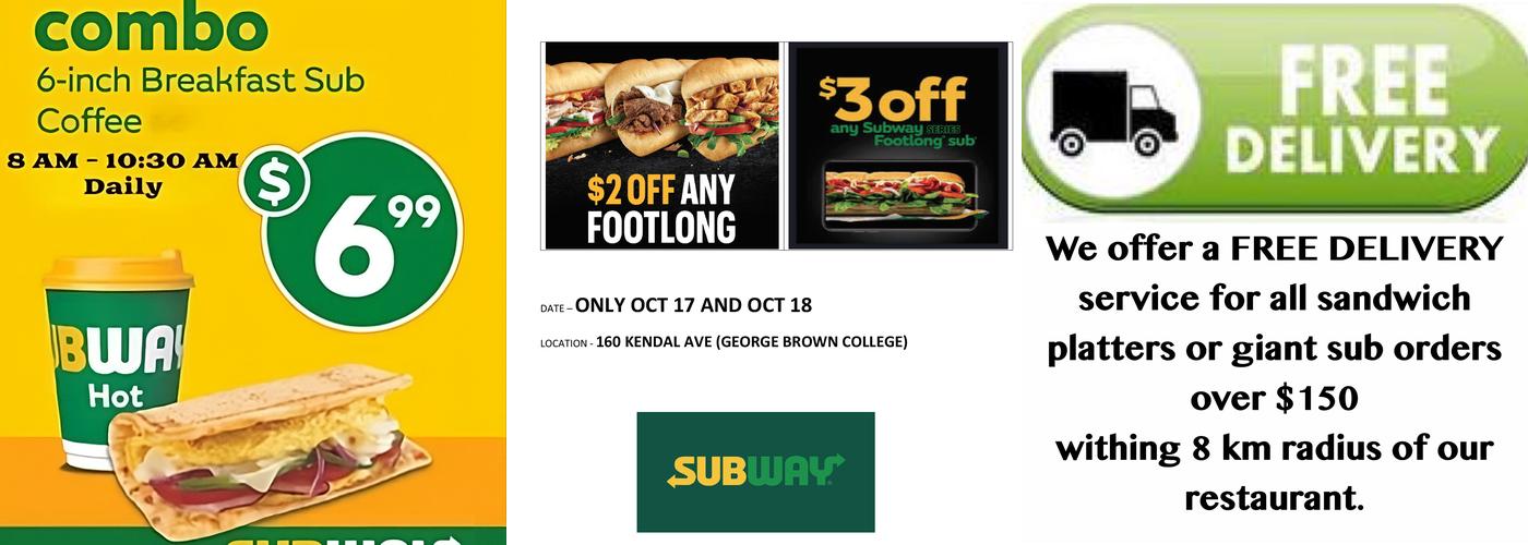 Subway Menu