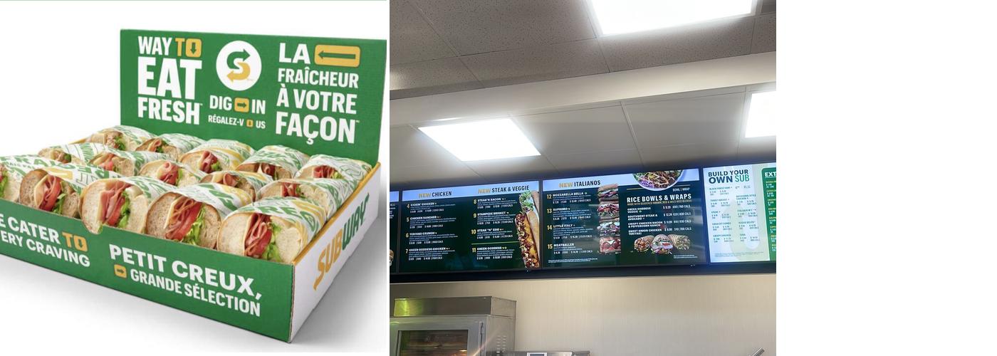 Subway Menu