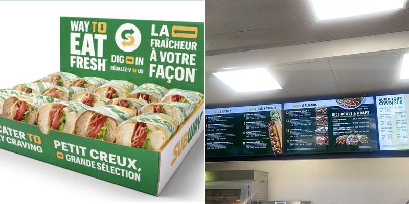 Subway Menu