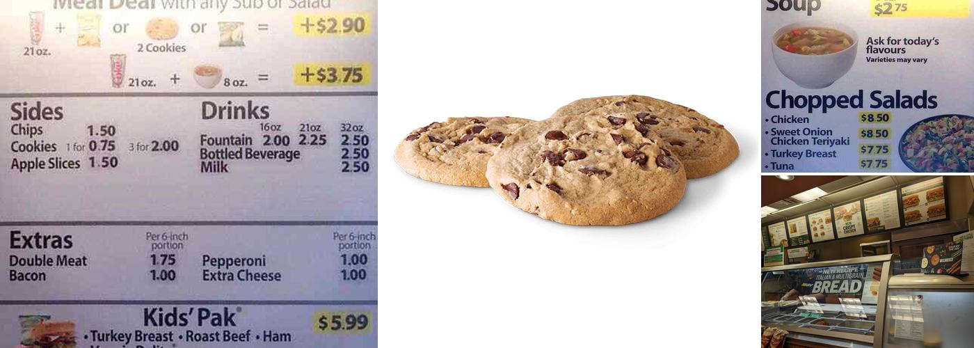 Subway Menu