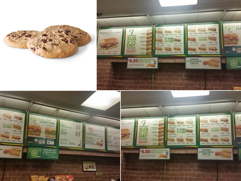 Subway Menu