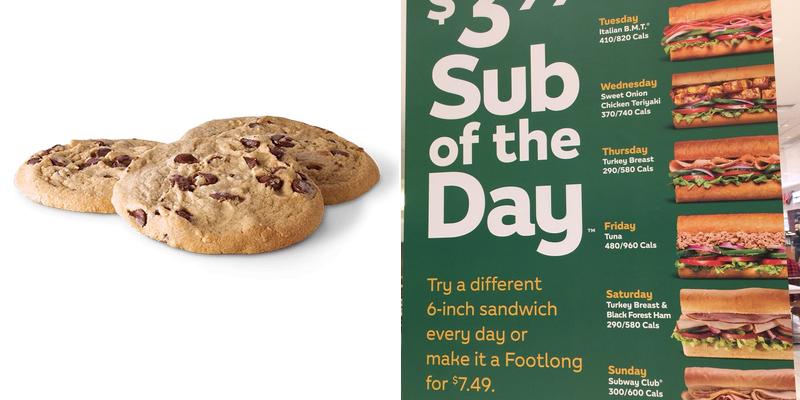 Subway Menu