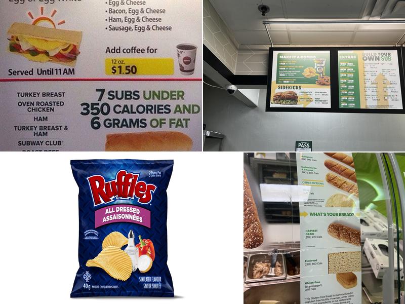 Subway Menu