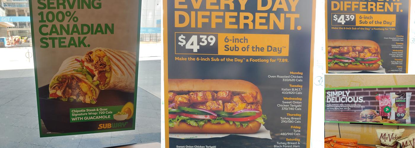 Subway Menu