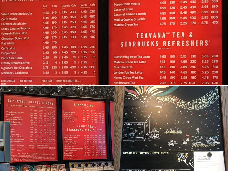 Starbucks Menu