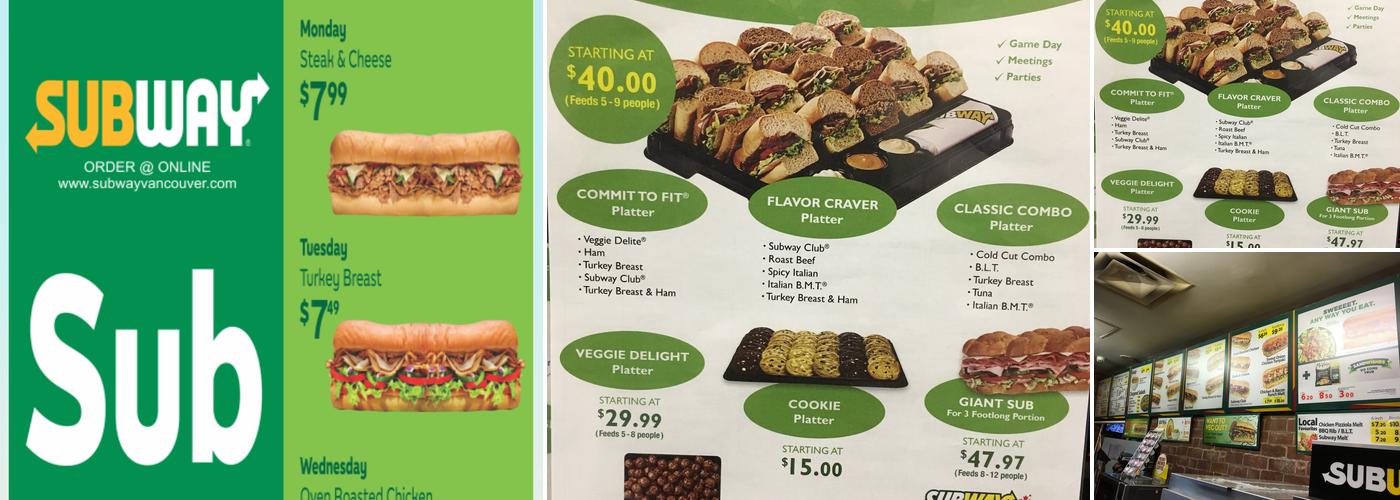 Subway Menu