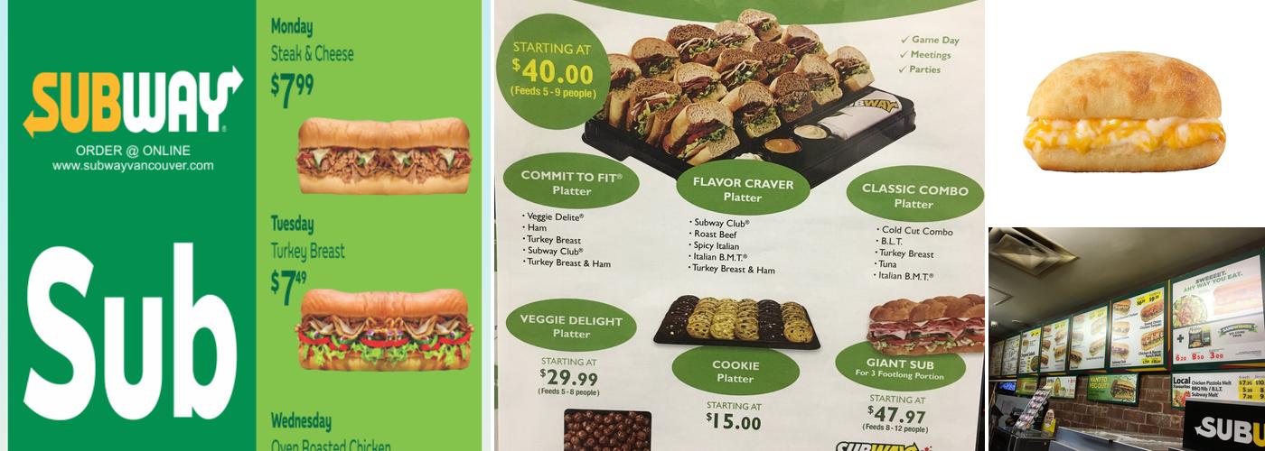Subway Menu