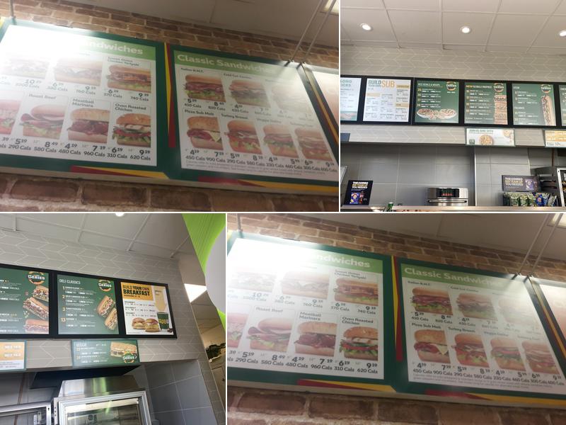 Subway Menu