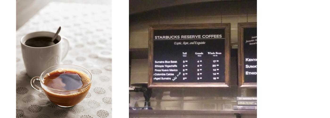 Starbucks Coffee Company Menu