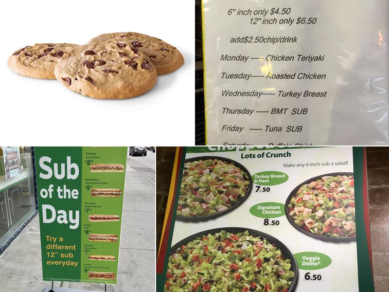 Subway Menu