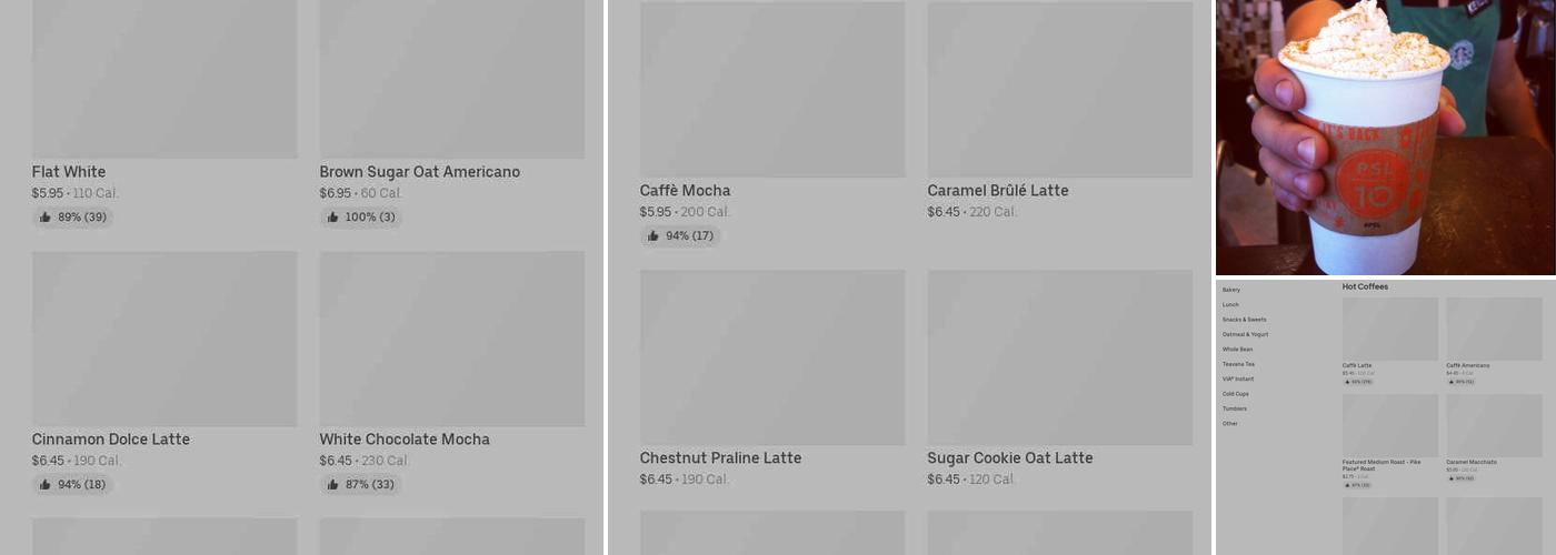 Starbucks Menu