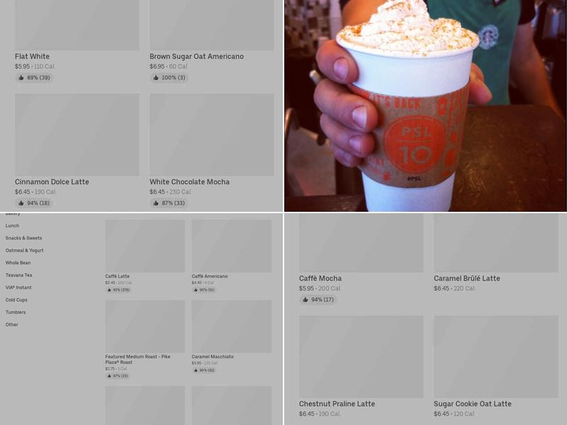 Starbucks Menu